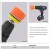 16 Pcs 2 Inch Buffing Polishing Pad Kit with M6 Drill Adapter Car Sponge Buffer Pad Grip Backing Pad for Buffer Polisher Sanding 3