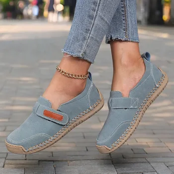 Women's Suede Loafers 2025 Casual Flat Shoes Comfortable Slip on Shoes Luxe Designer Schoenen Da Size 36 43aut É Tenis Feminino 1