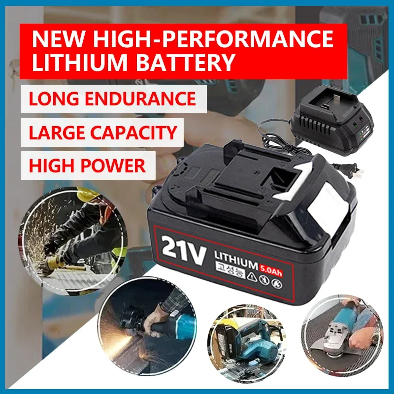 Electric Goddess New High-Performance Lithium Battery Long Endurance Large Capacity Compatible For makita18V battery