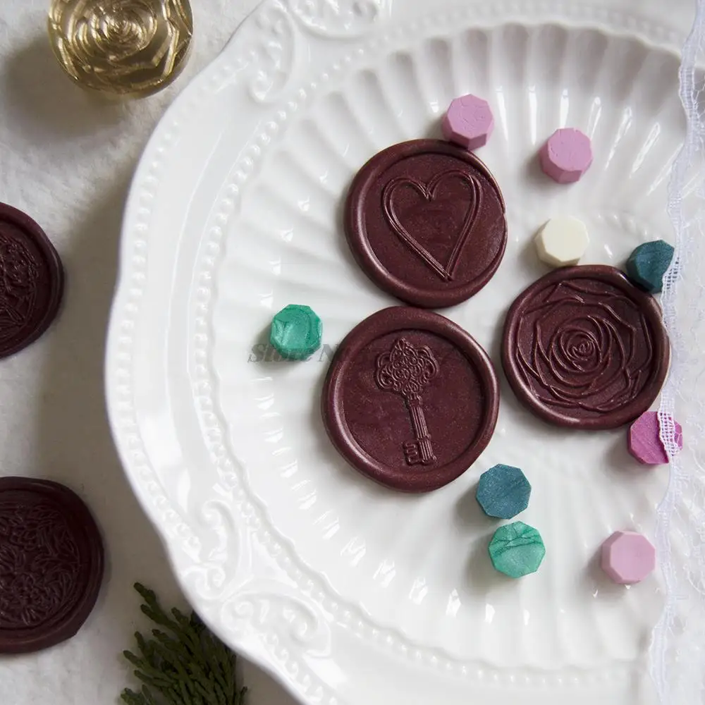 Love Life Tree Baby Footsteps New Clear Stamp Wax Seal Key Wedding Invitation Vintage Scrapbooking Novelties