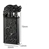 New Windproof 3D Wolf Double Flame Lighter Metal Double Flame Conversion Jet Inflatable Portable Lighter Trendy Men's Gift 6