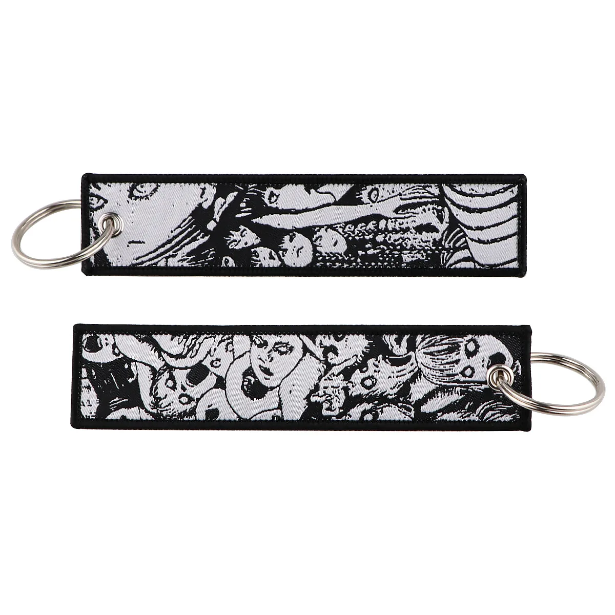 Embroidered Anime Cartoon Keychain - Stylish Keyring Holder and Pendant Accessories