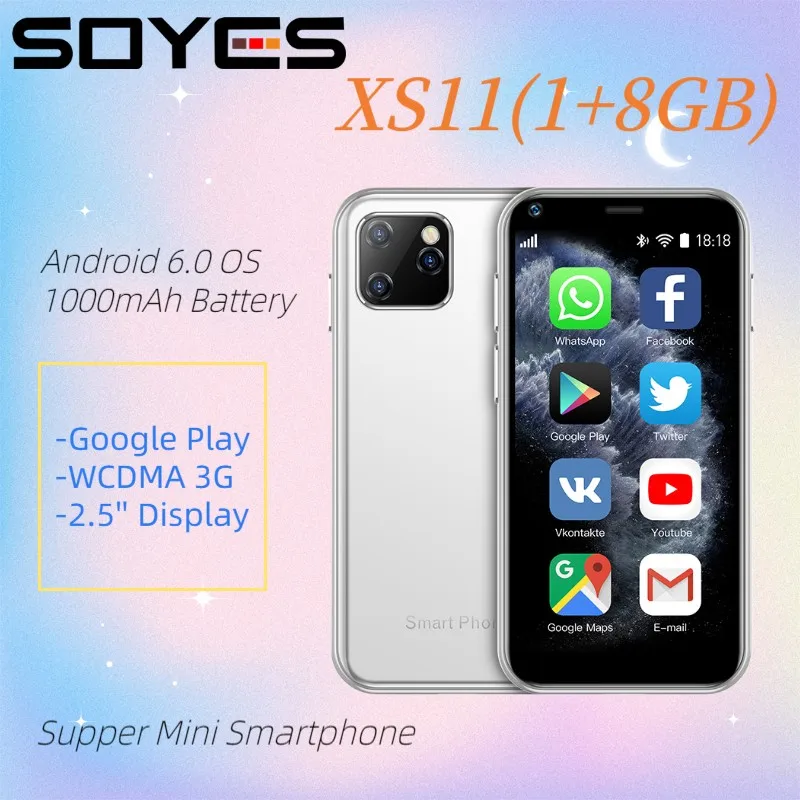 Smartphone Soyes Xs11 Soyes XS11 Mini Smartphone 3G, Inch, Wi-Fi