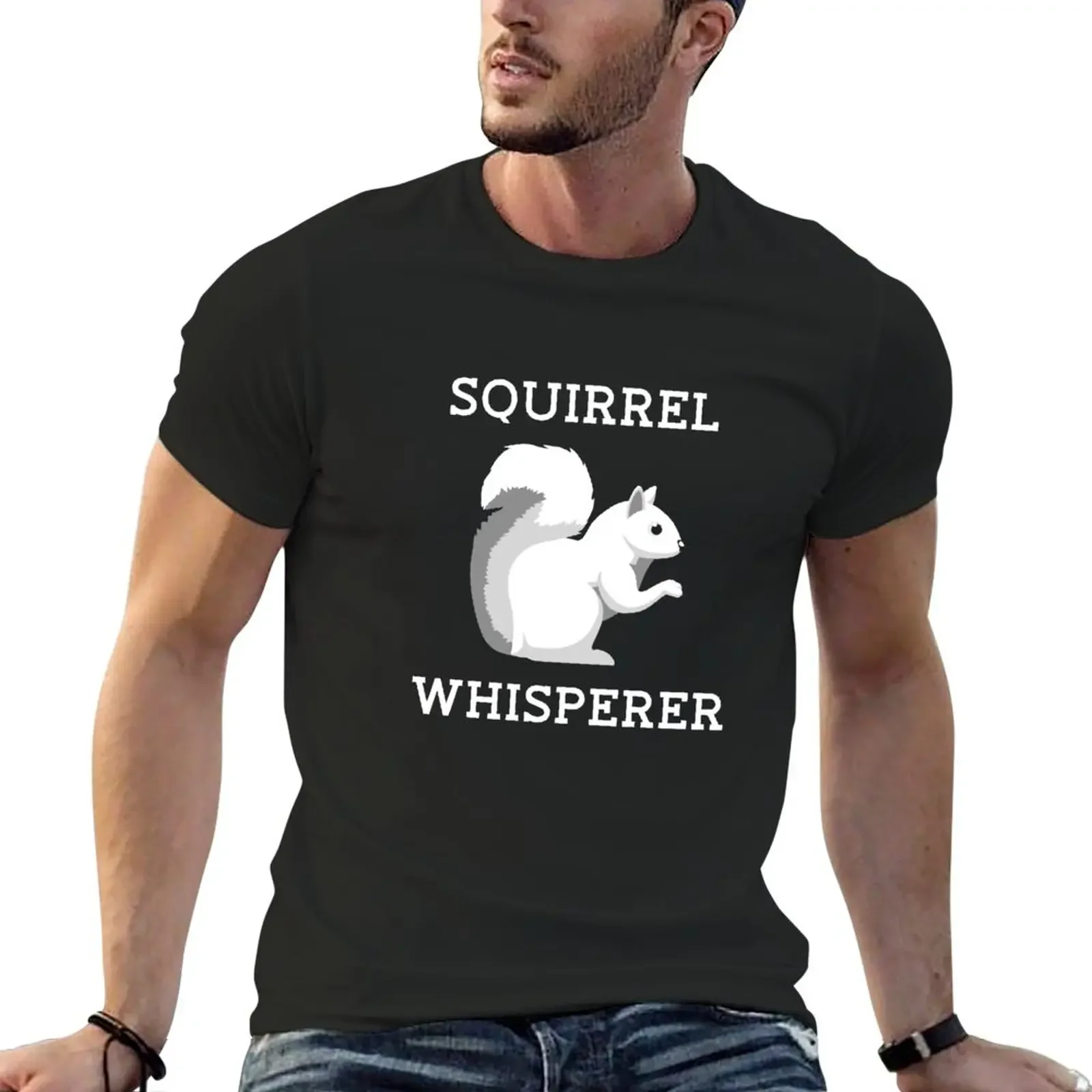 

Squirrel Whisperer T-Shirt summer top blacks oversizeds oversized t shirt men