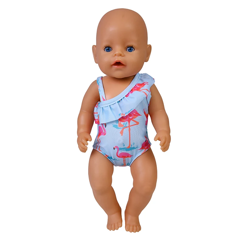 Doll Clothes Swimsuit for 43Cm Baby Items&18Inch American Doll Girl Baby Born Accessories for Clothes Nendoroid Clothes 6