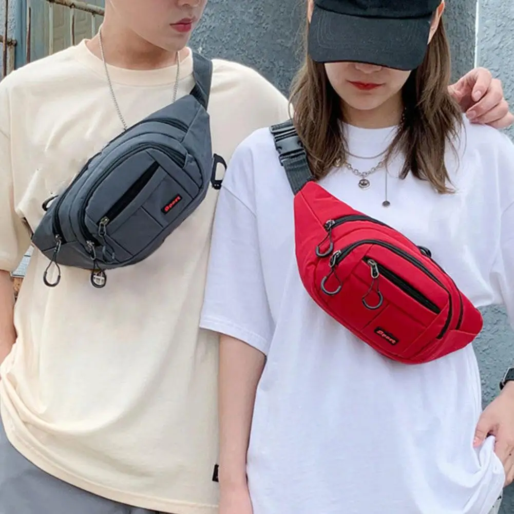 Waistpack Women's Fashion Sports Shoulder Bag New Women's Version Chest Girl Fitness Korean Backpack Running Fashion Bag I4C7
