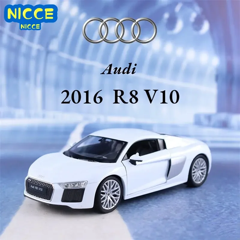 

Welly 1:24 2016 Audi R8 V10 высокой симуляции литая машина модель автомобиля из металлического сплава детские игрушки коллекционные подарки BB77