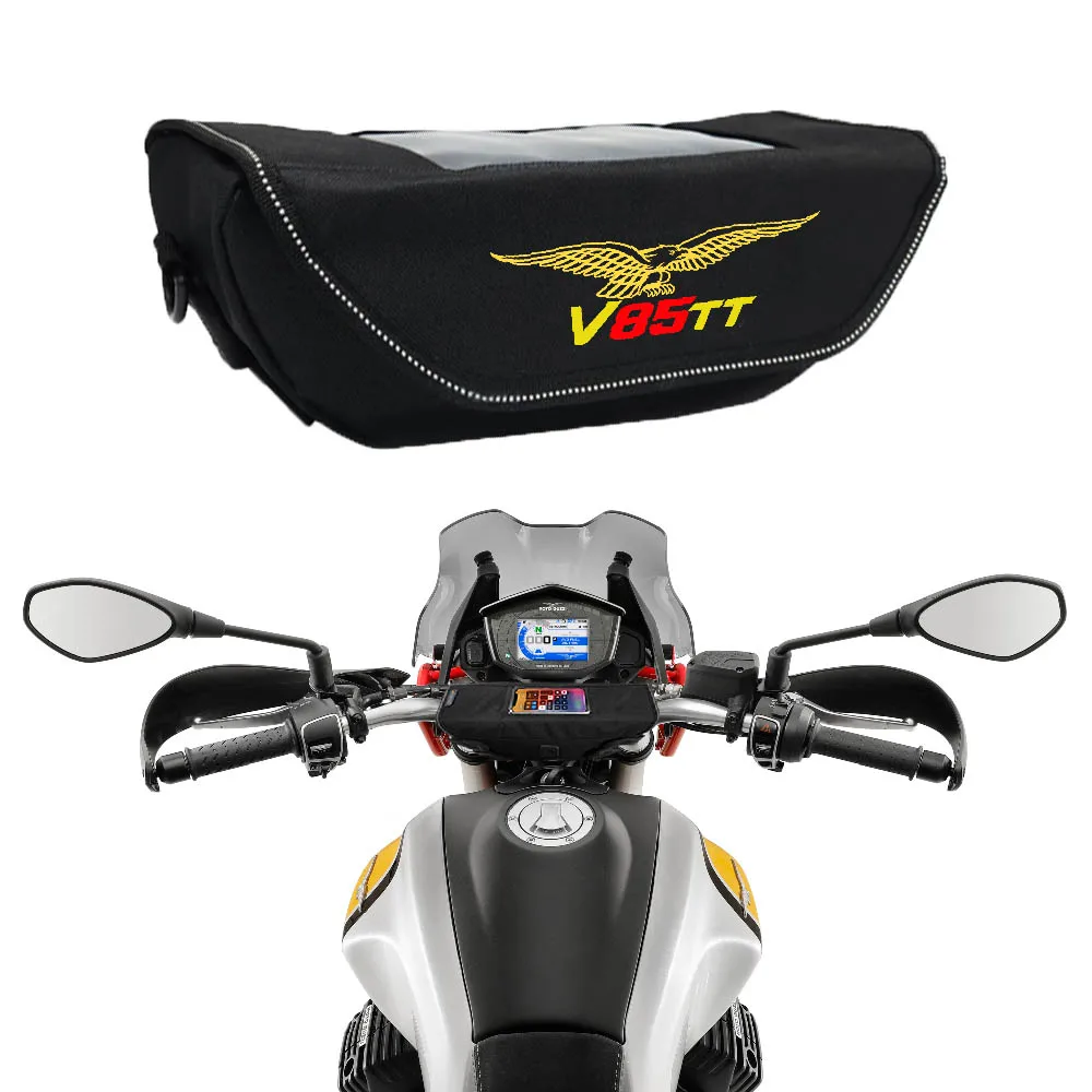 

For Moto Guzzi V85 TT V85TT Motorcycle accessory handle waterproof bag storage travel kitmobi Handlebar bag Travel tool bag