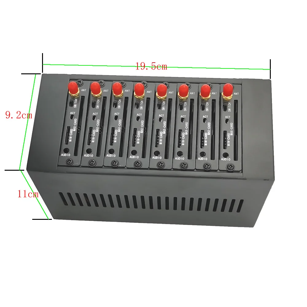 20x 벌크 sms 8 포트 gsm 모뎀 무선 라우터 직렬 포트 rs232 3G 모뎀 8 sim 카드 슬롯