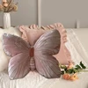 Plush Butterfly Pillow, Soft Animal Decorative Throw for Sofa or Bedside Comfort for Children Room 3