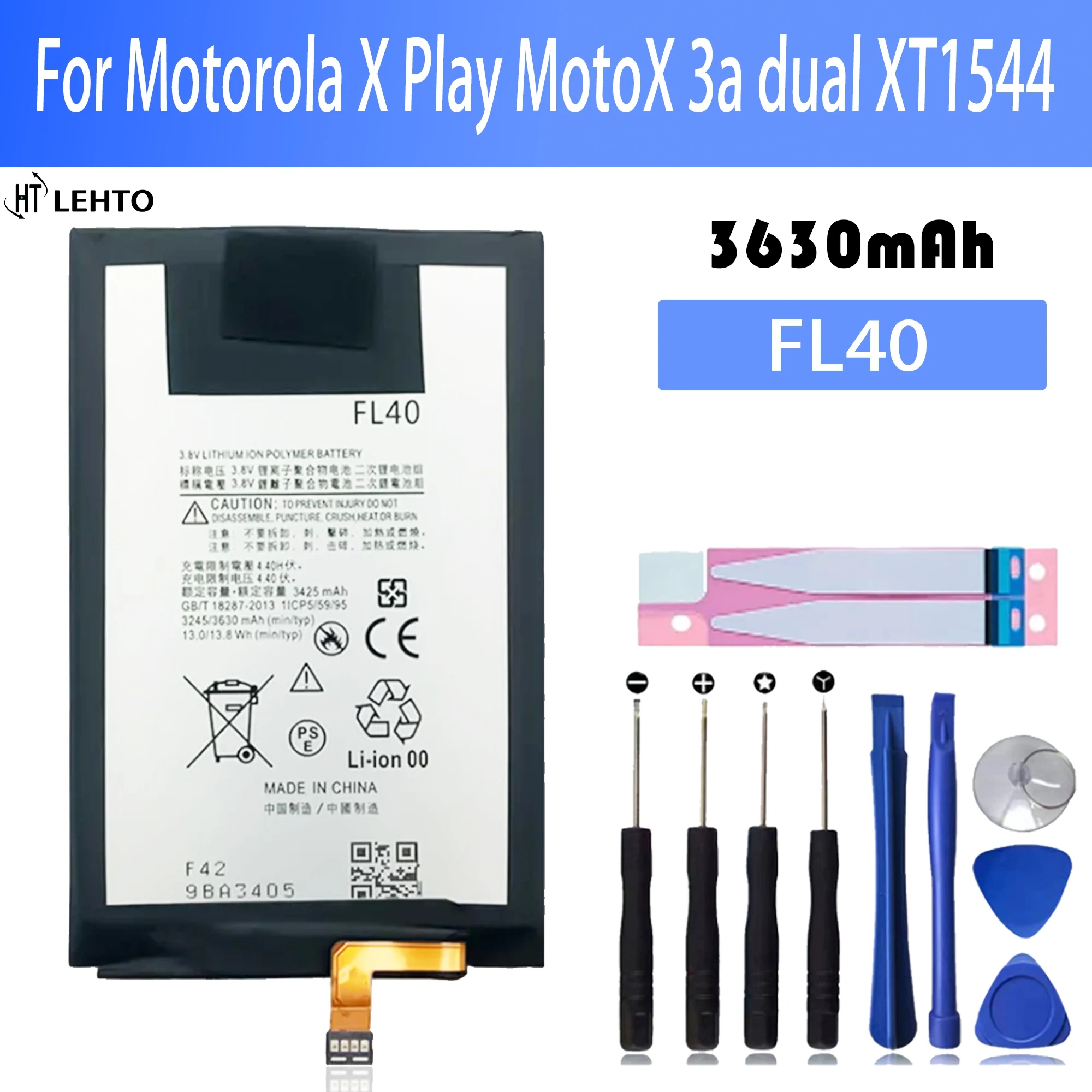 Аккумулятор FL40 для Motorola Moto X 3A X Play Dual /X Play /X 3a dual XT1544 XT1543, запасная деталь, оригинальная емкость аккумулятор blp891 для oppo find x5 findx5 запасная часть оригинальная емкость аккумулятор