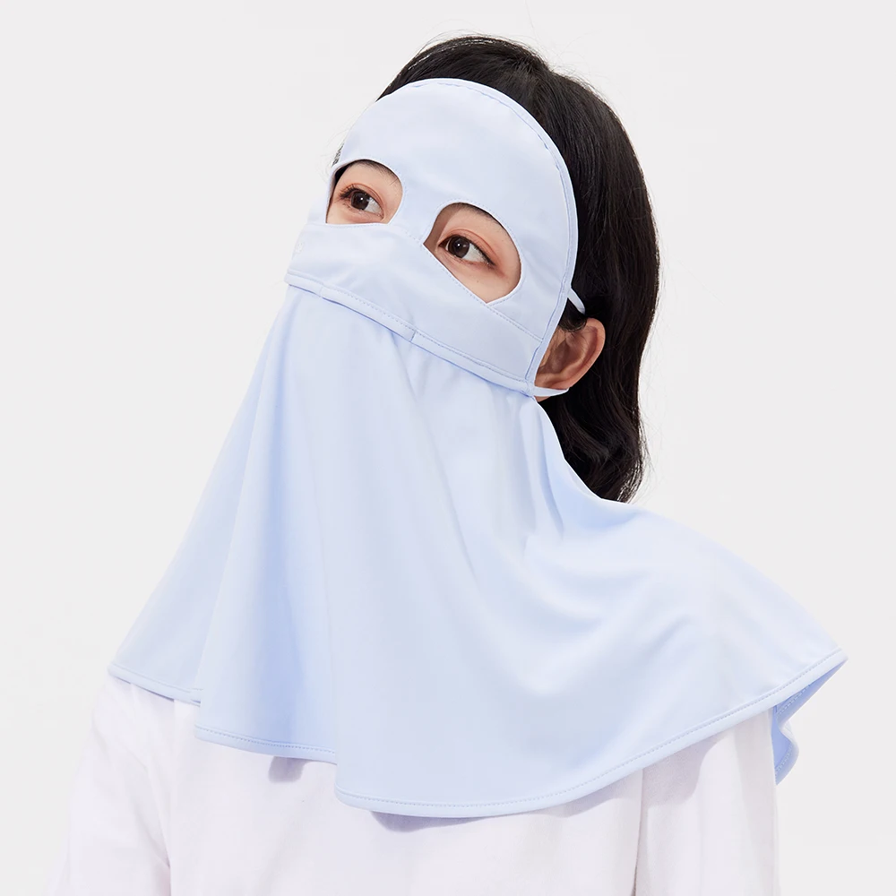 OhSunny Summer Sun Protection Scarf for Women Full Face Cover with Neck  Shoulder Flap Anti-UV UPF50+ Balaclava Outdoor UV Shawl