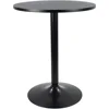Stylish Round Bar Table Cocktail Pub Dining Bistro Furniture Easy Assembly Durable Steel Structure Floor Protection 2
