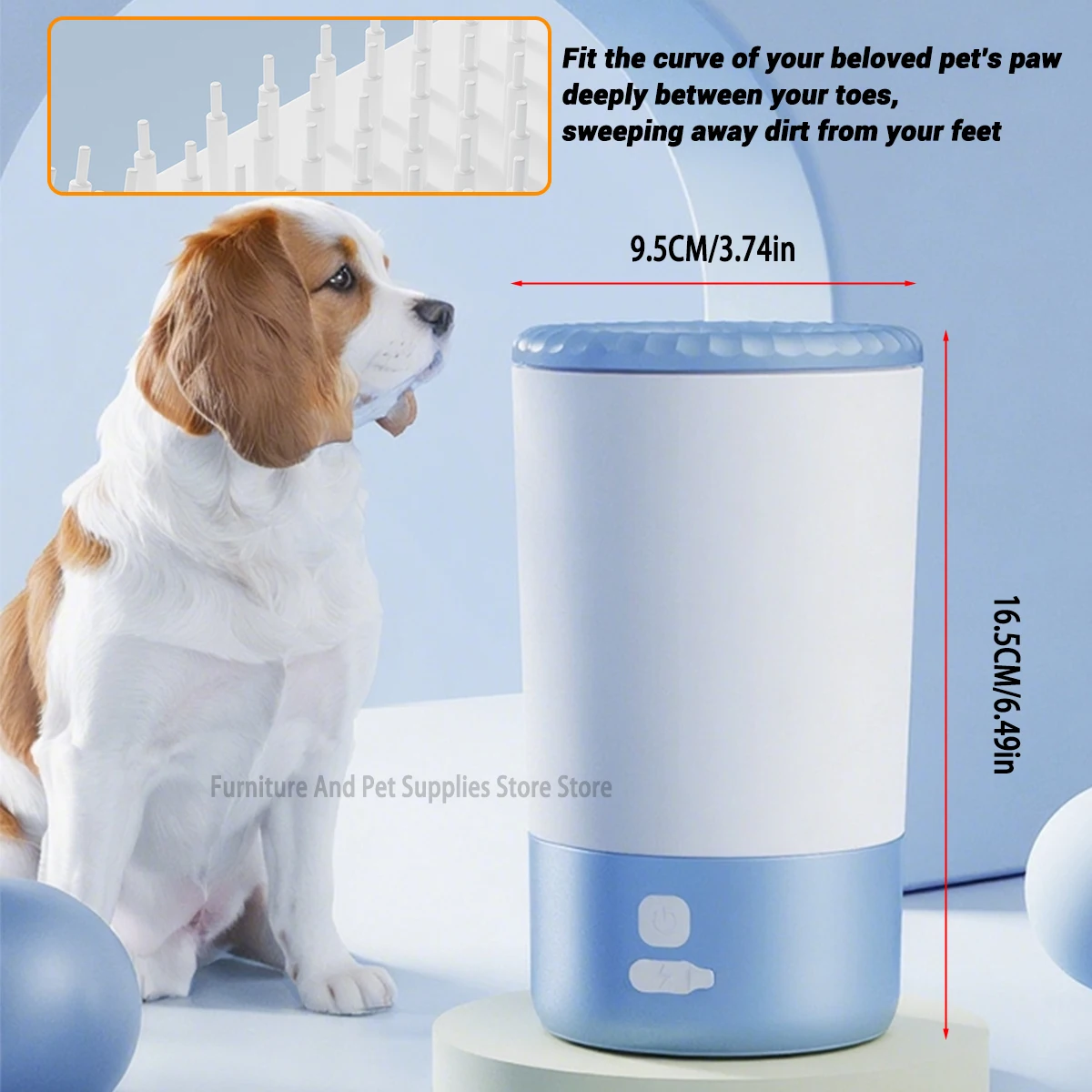 Pet Foot Washing Machine Electric Pet Paw Cleaner Automatic Dog Quick Cleaner Pet Paw Portable Low Noise Waterproof Foot Cup 4
