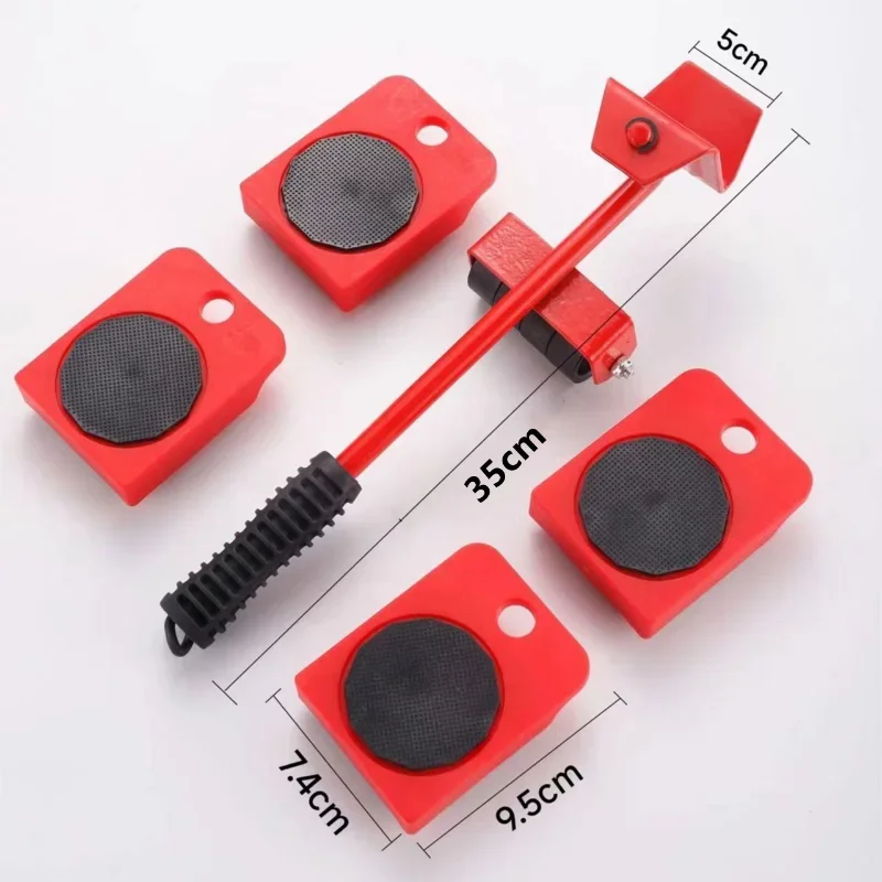 Furniture Mover Set 2/4/5pcs Heavy Duty Rollers For Moving & Lifting