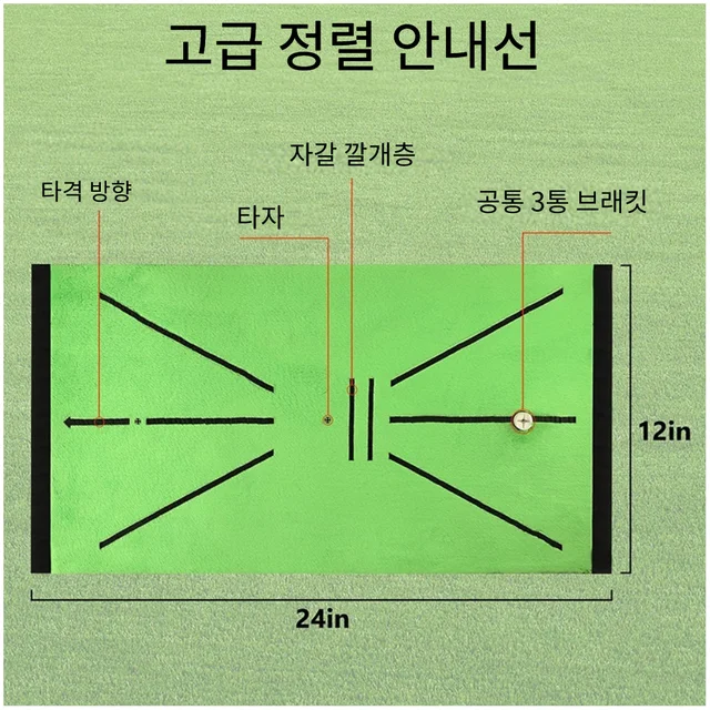 골프 훈련 매트 스윙 트랙 연습 마킹 패드