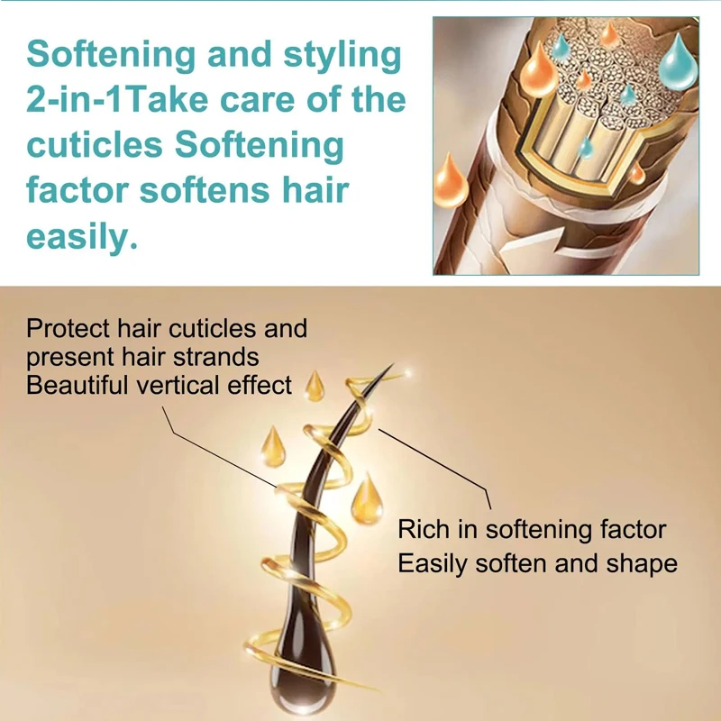 60ML Keratin Hair Straightening Cream Professional Damaged Treatment Faster Smoothing Curly Hair Care Protein Correction Cream