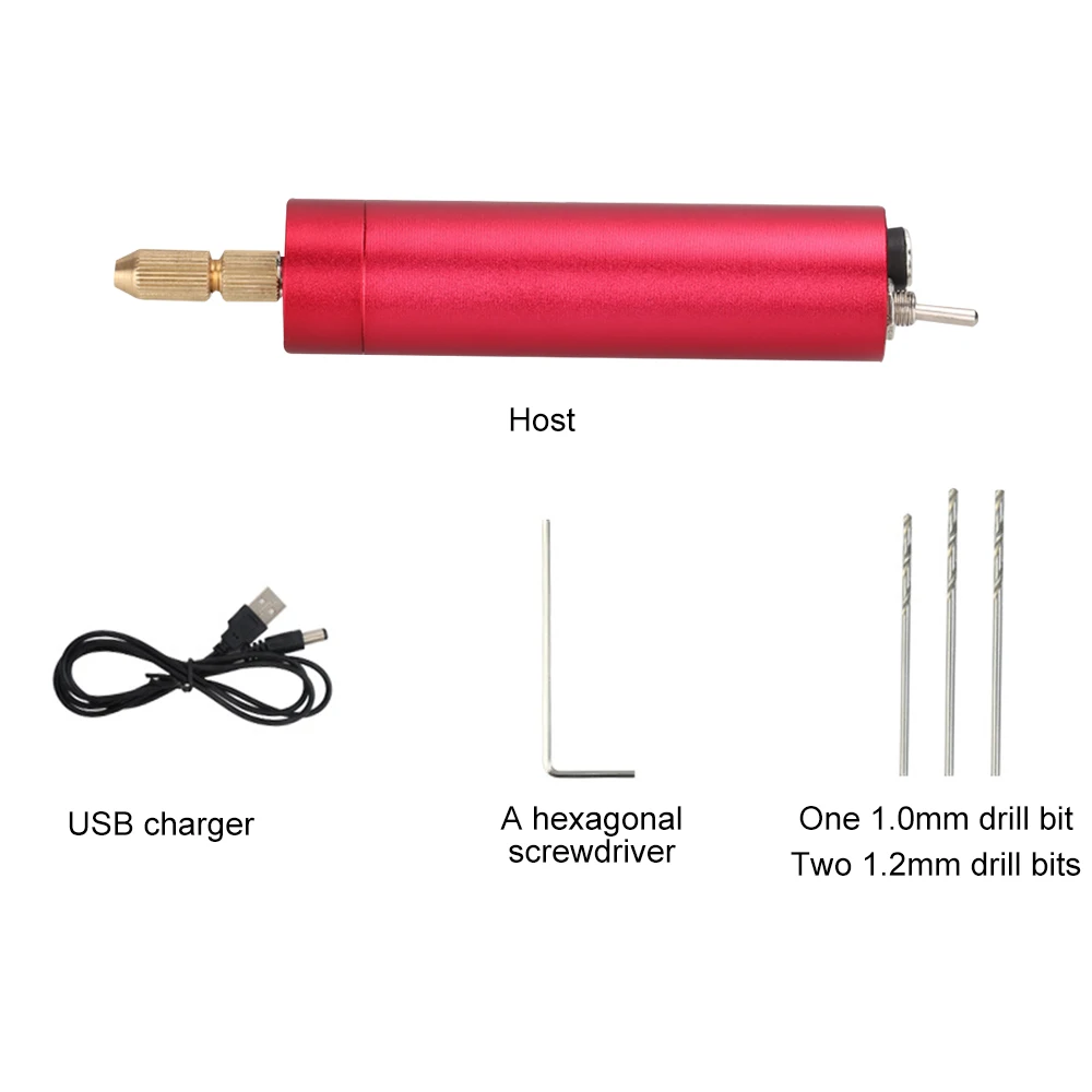 DIY Drilling Electric Tool Mini Electric Drill for Crafts Resin Jewelry  Wood Craft Tool USB Drill Engraving Pen Rotary Drill