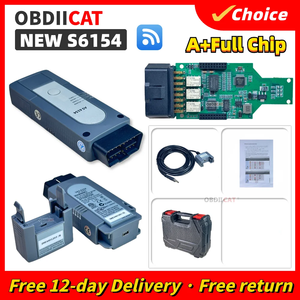 하이 퀄리티 VA-s 6154 OBD2 자동차 스캐너, Auot 진단 도구, Win7/10 용 V-a-g-Group용 OKI6154