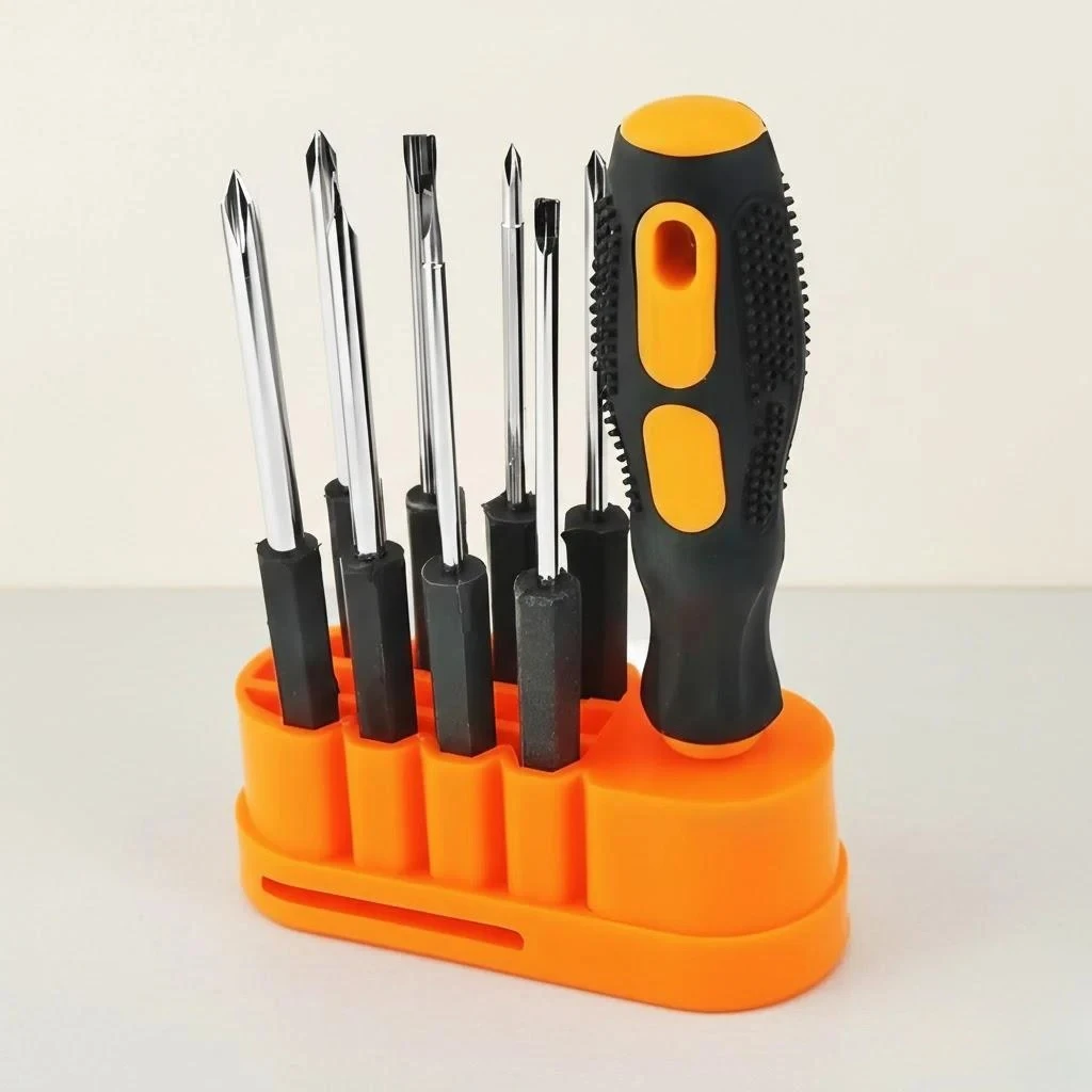 Set di Cacciaviti Multifunzione 8 in 1 per Riparazione di Telefoni Cellulari, Tablet e Laptop con Punte Intercambiabili e Magnetiche