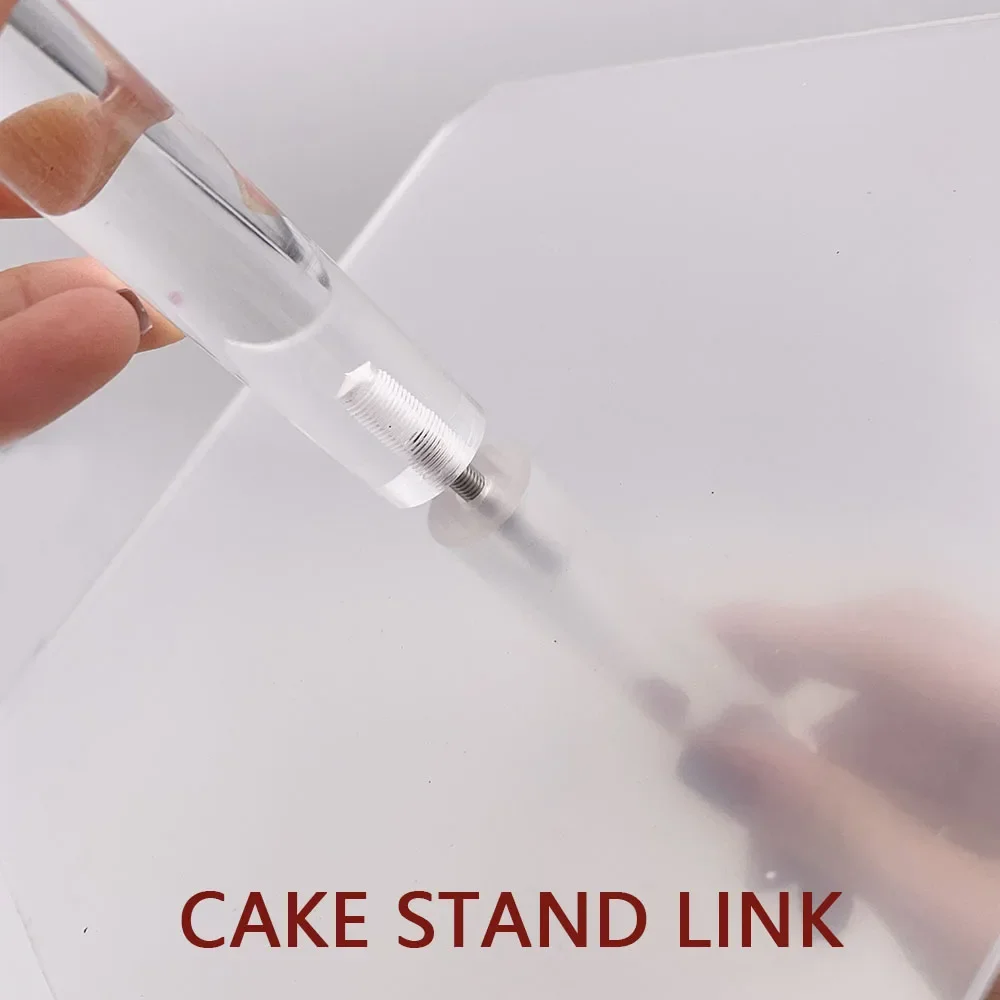 Acrylic Crystal Wedding Cupcake Stand Plate Round Cake Display Shelf Transparent Cake Stand Kitchen Decorating Tools Cake Decorating Tools Cake Stand