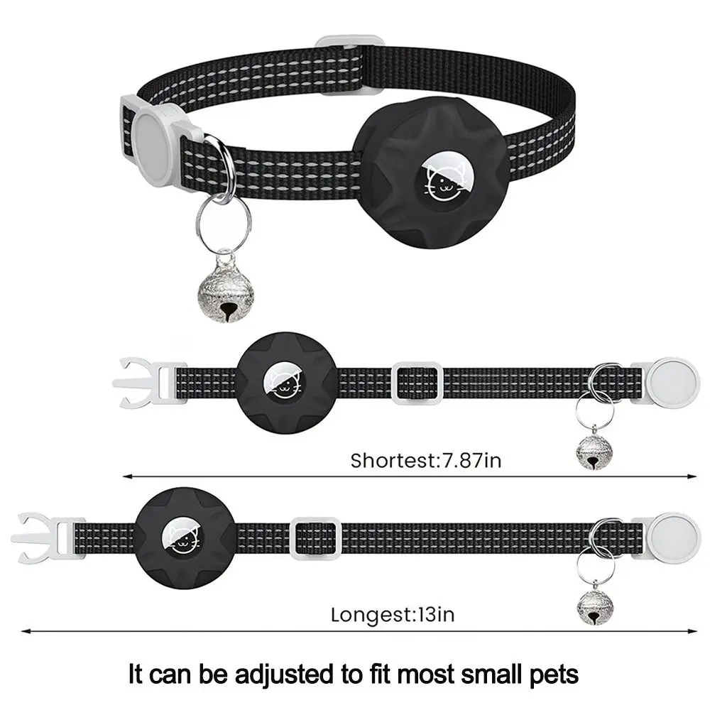 Pet Collar With GPS Anti-lost Collar Reflective Adjustable Pet GPS Trackers For Apple Airtags Holder Products 1 PC