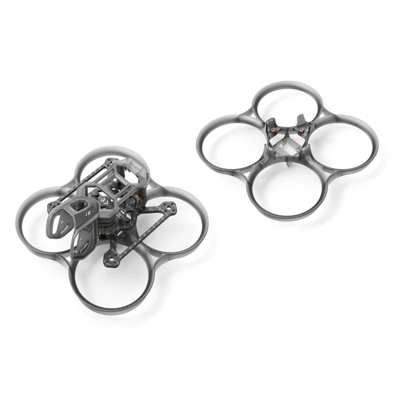 Lot de 2 drones FPV micro prêts à voler, avec LED et whoop duct pour débutants