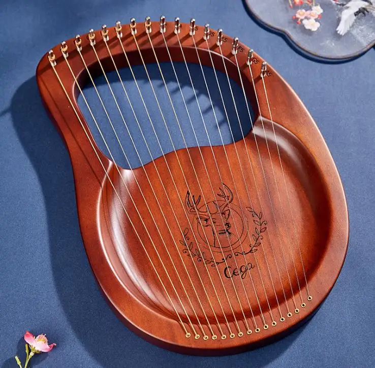 19 string handheld instrument Lyre Harp 21 with 16 string Harp easy to learn