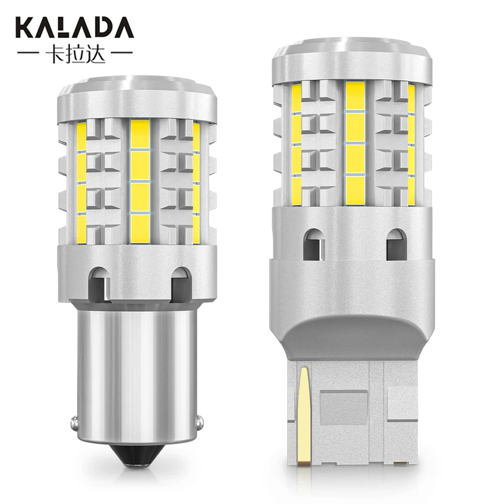 

2X High Power Car LED Canbus Bulb 1156 BA15S PY21W T20 7440 W21W No Error 3020EMC For Car Turn Signal DRL Light White Yellow 12V