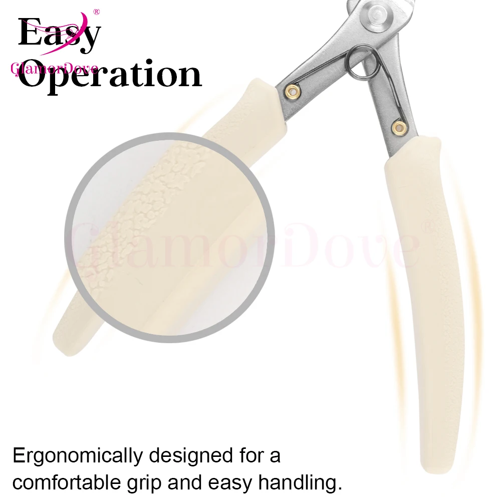 GlamorDove Diagonal Pliers Cutting Pliers Keratin Bond Cutting for Hair Extension Tool Multifunction Wig