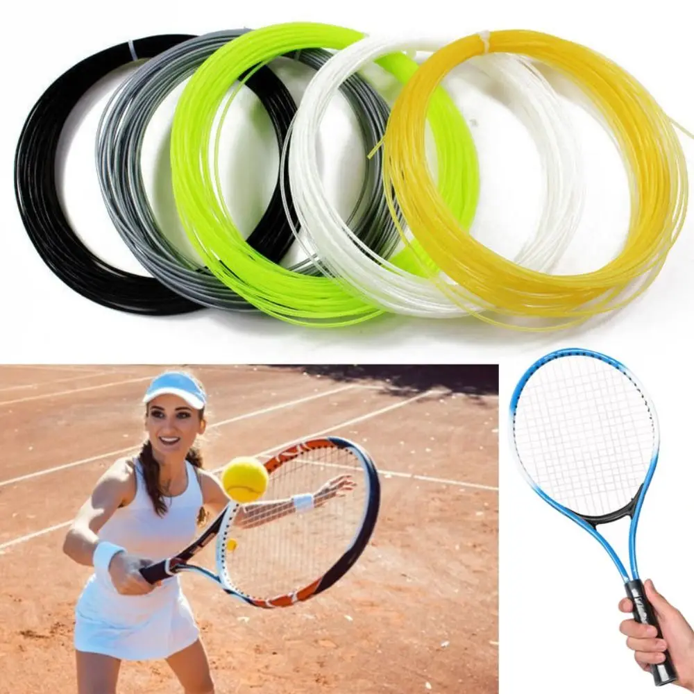 Description Picture 2 of item1.35mm 12M Tennis Racket String Sport Supplies Multicolor Racquet Thread Repair High Elasticity Polyester Nylon Titanium Wire