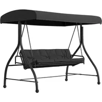 Tellis Outdoor Steel Converting Patio Swing Canopy Hammock with Cushions / Outdoor Swing Bed 1