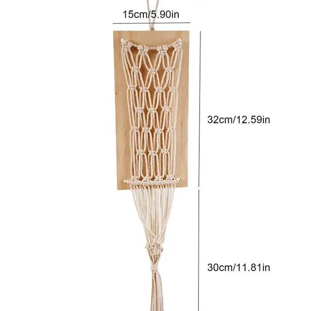 Boho Flowers Fali Függők Makrame Virág Kosár Gobelin A Skandináv Stílusú Otthoni Dekoráció Északi Falfogas - Image 5