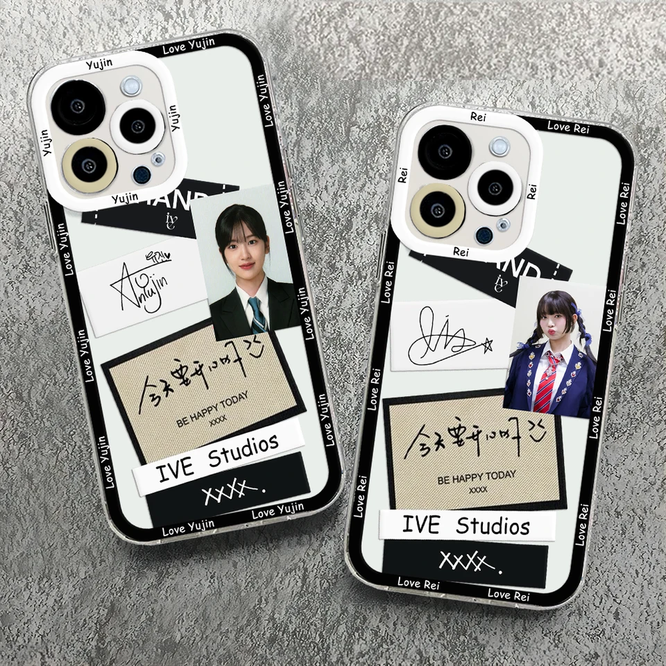 Kpop I-Ive Wave Won Young YuJin Phone Case for IPhone 15 14 13 12