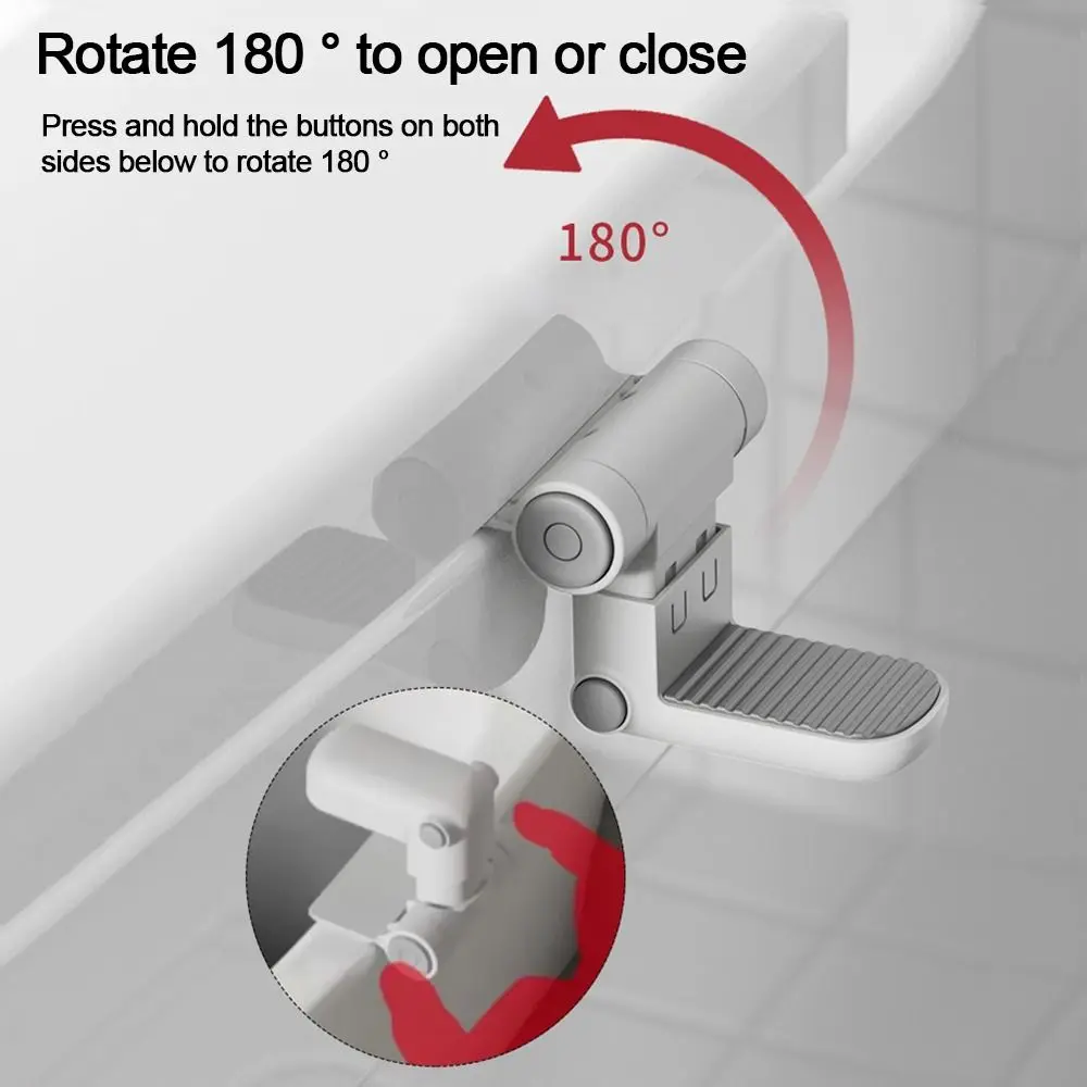 Portable White Baby Toilet Locks Anti-Opening Multi-functional Toilet Lids Seat Locks Self Adhesive Security Protection