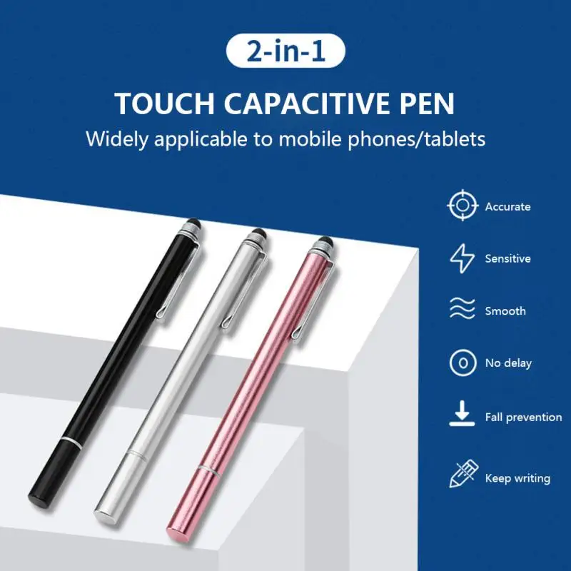 

Стилус 2 в 1, универсальный планшет для рисования, емкостный сенсорный экран, ручка для мобильного телефона Android, умная Прочная кожа