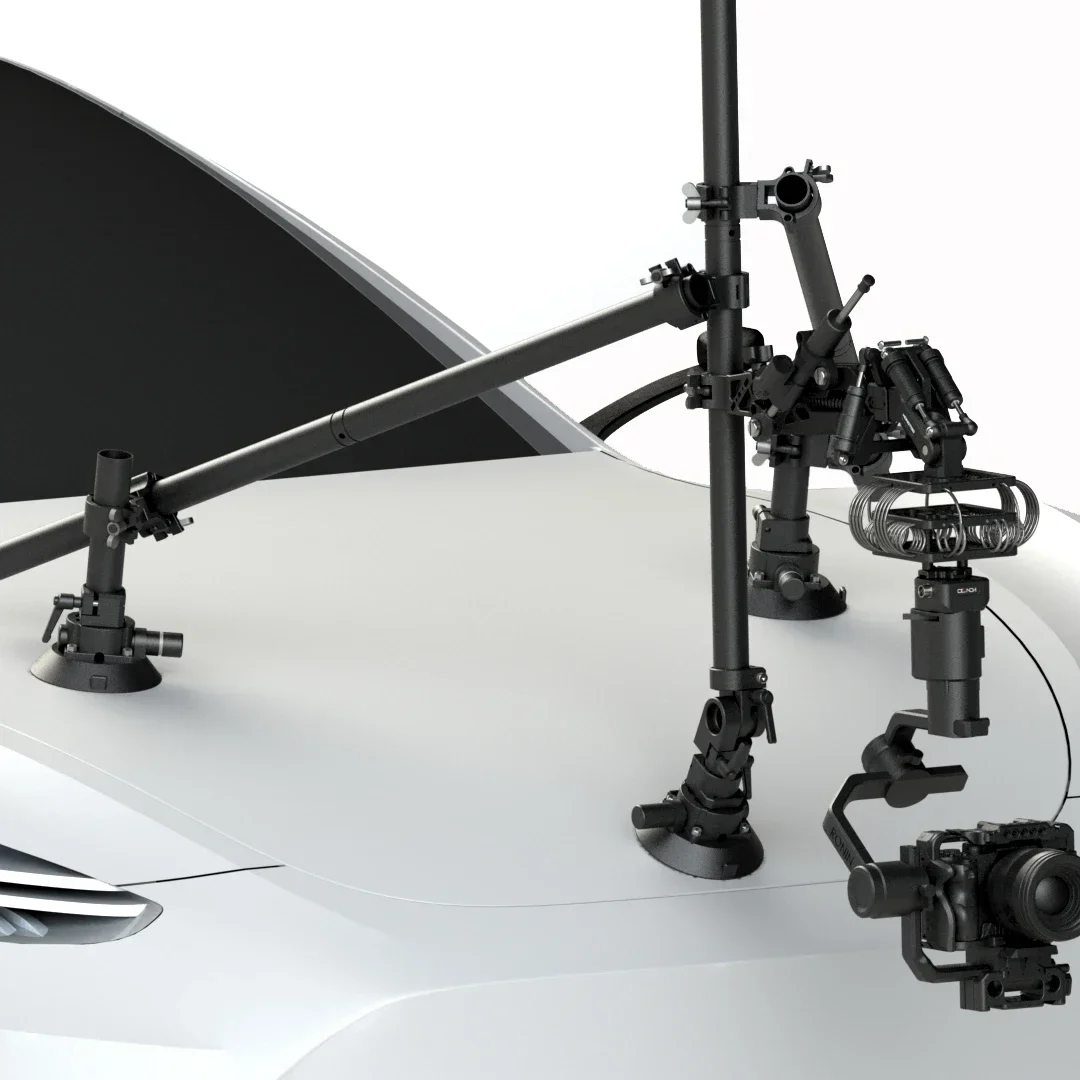 Hongtoo DJI RONIN 스태빌라이저용 진동 댐퍼, 3 축 충격 흡수 암, 자동차 흡입 장착 지지대 시스템, 10kg