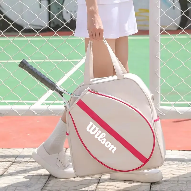 Wilson Tennis Racket Handbag Large Capacity One Shoulder Sports Fitness Bags Single Shoulder Crossbody Racket Bag 6