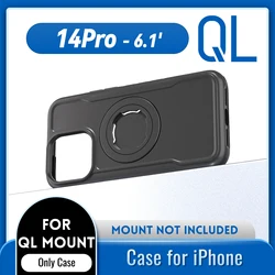 Magnetic Shockproof Case with Lock - in System Design for Quad - style Bike & Motorcycle Mounts (For iPhone 14Pro)