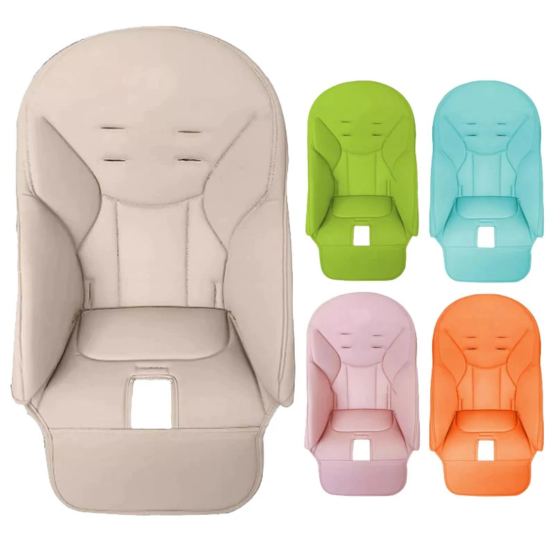 Baby PU Leather Dining Chair Cover Children Leather Cushion Baby Dining Chair Cover With Padding Seat Case Accessories