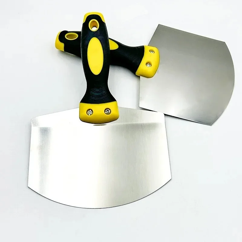 Stainless Steel Putty Knife Wall Paint Plaster Trowel Arc Ash Shovel Paint Feed Filling Scraper Blade Spatula Construction Tools Image 4