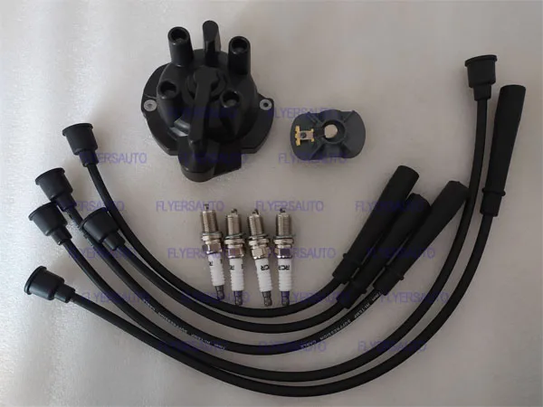 Forklift Parts Tune Up Kit for K15 K21 K25 H20-2 H25 Distributor Cap Rotor Ignition Cable Set Spark Plug