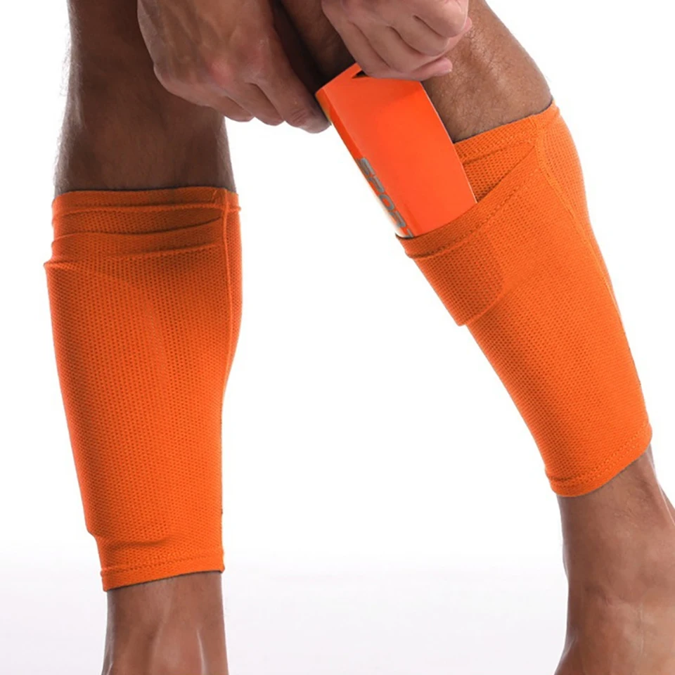 GOBYGO 1Pair Breathable Sports Soccer Shin Guards Pad Cover Instep Sock Leg Guard Football Shin Holder Adult Teens Children