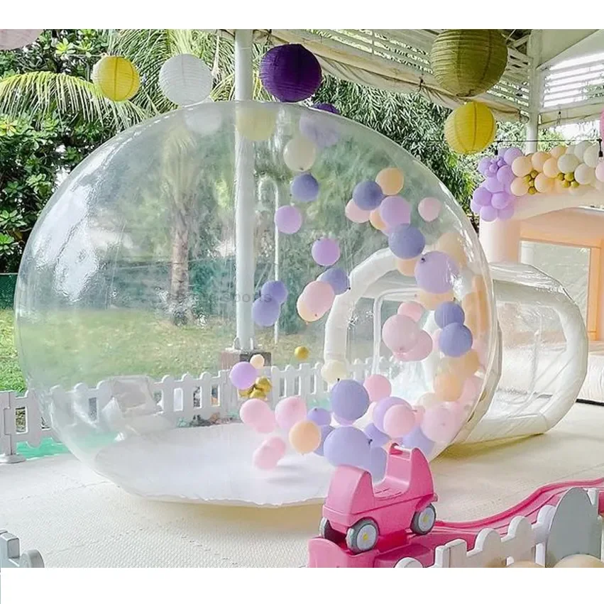 

Party Transparent Inflatable Bubble Bounce House Balloons For Kids Air Tent Camping Outdoor