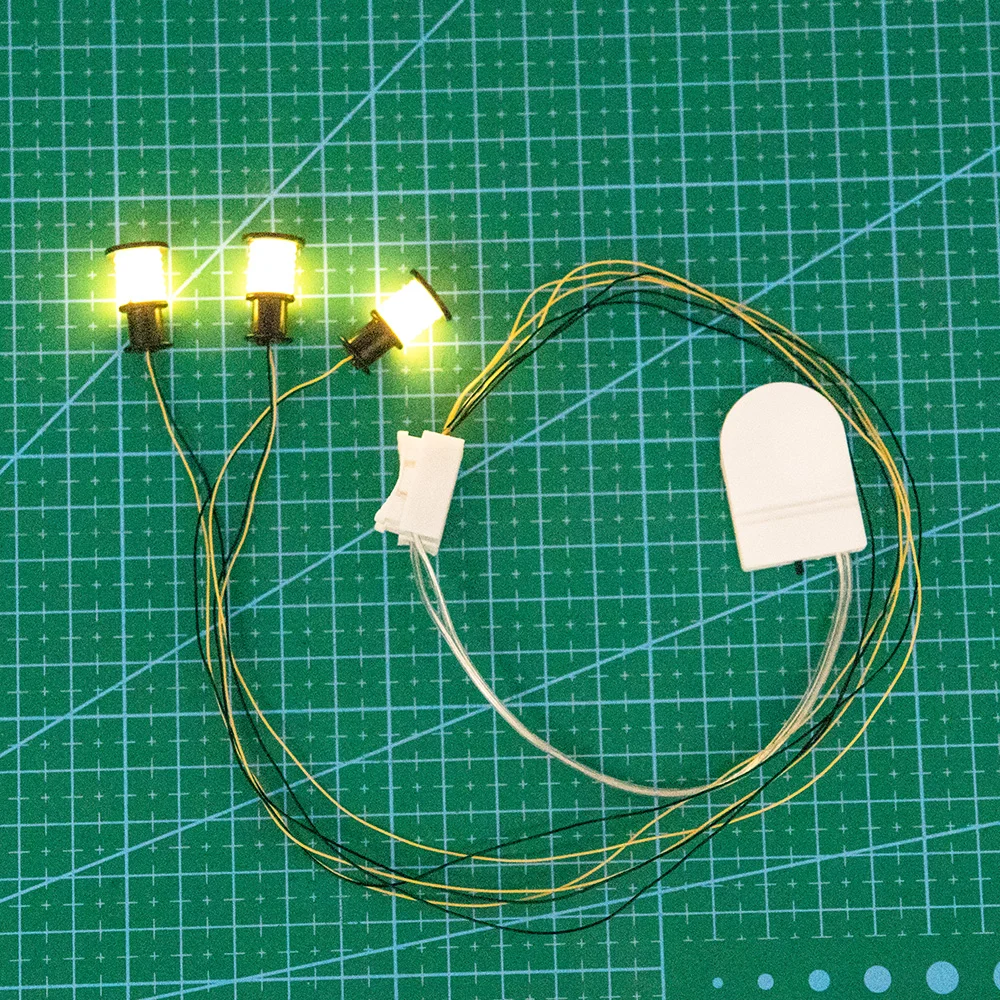 3PCS 미니어처 잔디 램프 모델 3V 다양한 스타일 LED 조명 DIY 철도 기차/정원 잔디 조명/인형 집/거리 장면 장식