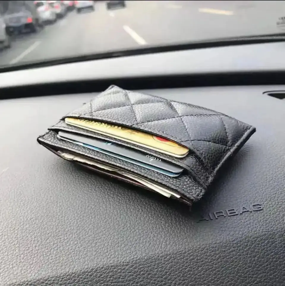 Slim Wallet for Women Genuine Leather Card Holder Bank Card Multi Card Slot  Business Card Bag Commuter Wallet Men's Cover Wallet