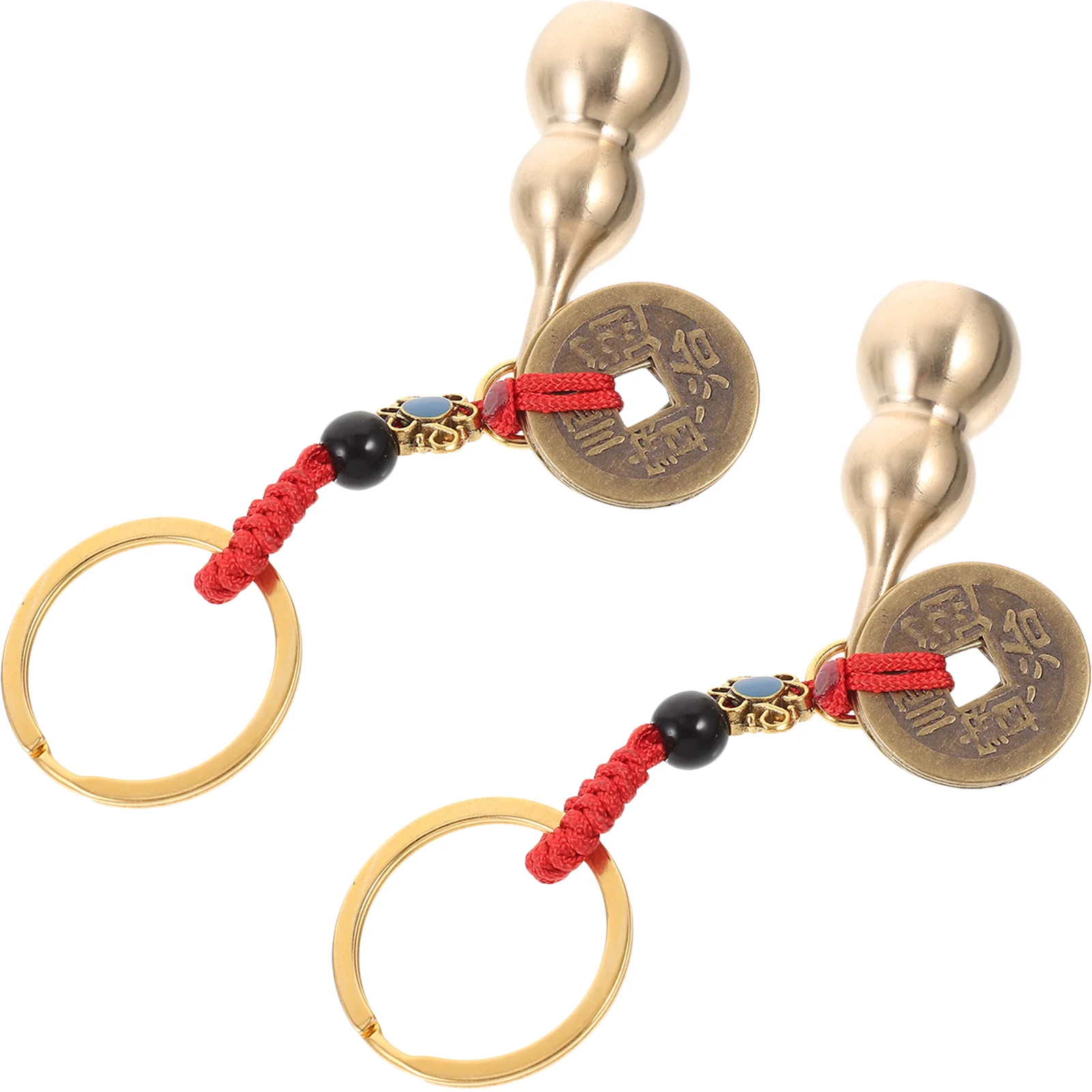 

Gourd Keychain Small Pendants Vintage Keychains Decors Party Decorations Exquisite Rings