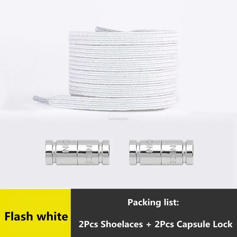 Colorful No-Tie Elastic Shoelaces for Easy Slip-On Sneakers