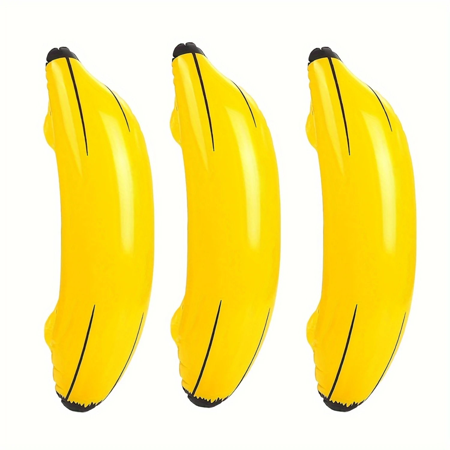 3pcs Inflatable Bananas, Bachelorette Party Carnival Props, Engagement Party Decorations, Summer Water Sports Floats Supplies