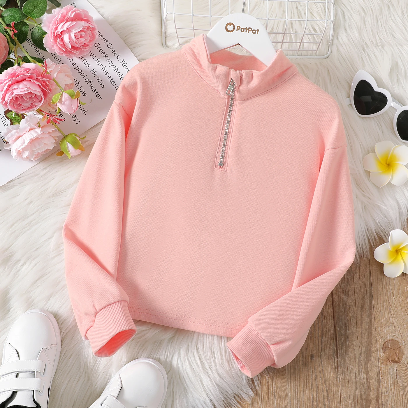 

Girls Long Sleeved Zippered Top Is Fresh And Versatile For Travel Fashionable And Trendy And Energetic At Home